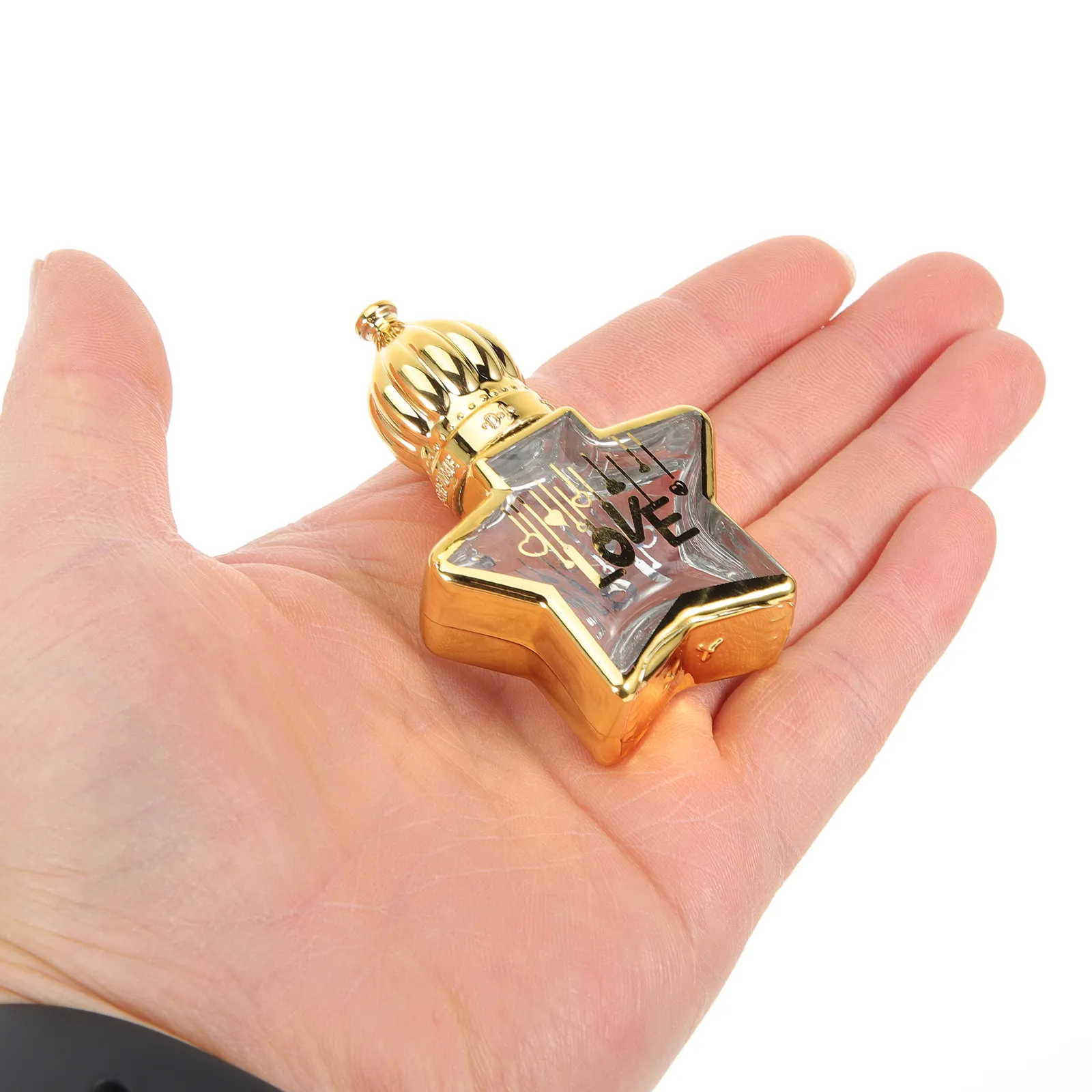 

2 шт. многоразовые стеклянные роликовые флаконы в форме звезды для эфирных масел и парфюмерии, удобные для путешествий, герметичные, пустые флаконы