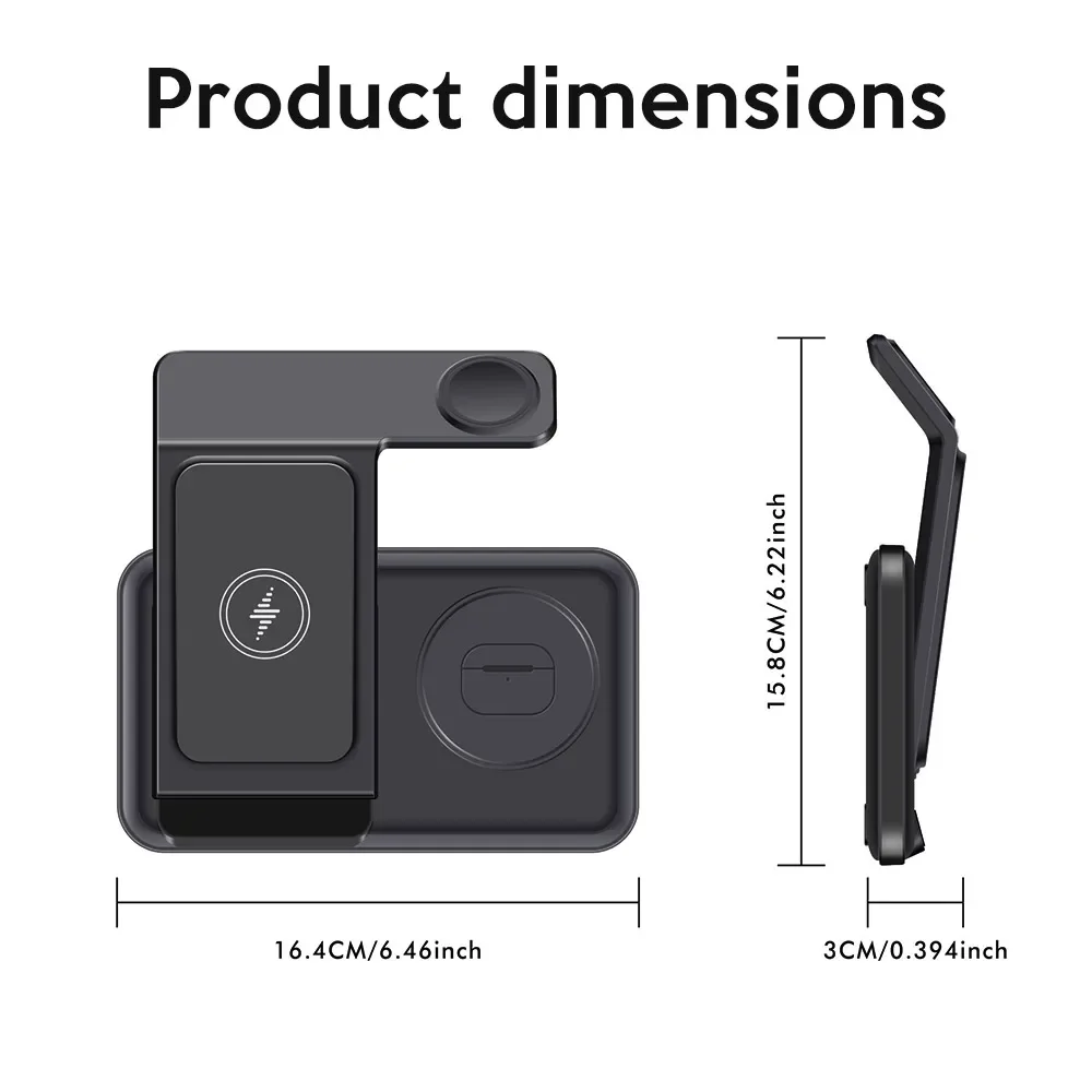 3 IN 1 Wireless Charger Station For Samsung S25 S24 S23 S22 S21 S20 Buds3 Pro/Buds Galaxy Watch 8 7 6 5 4 3 Fast Charging Stand - view 6