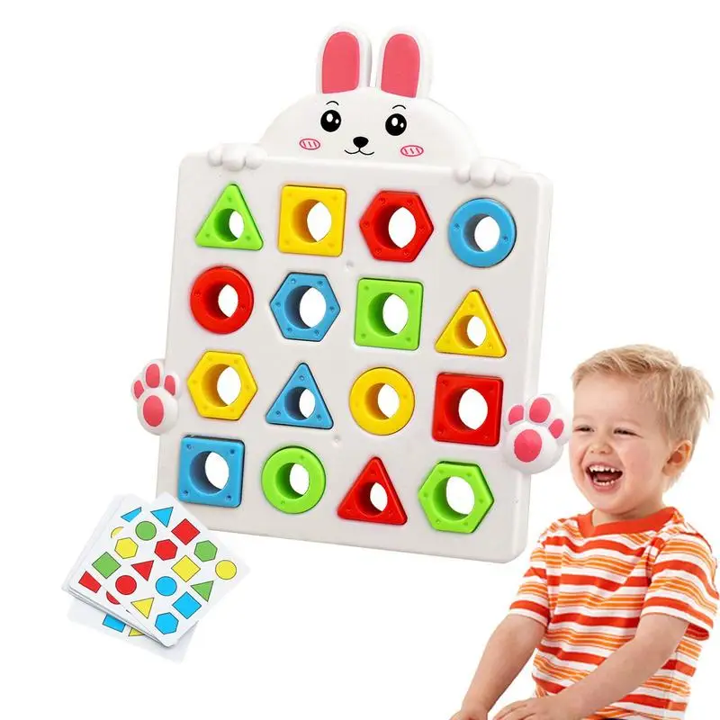 

Toddler Shapes Learning Toys Shape Color Matching Board Games Montessori Toddler Sensory Board Shape Matching For Ages 3 & Up