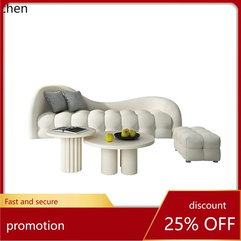 ZML Sofa Small Apartment Living Room Cloud Three-Seater Homestay Sofa
