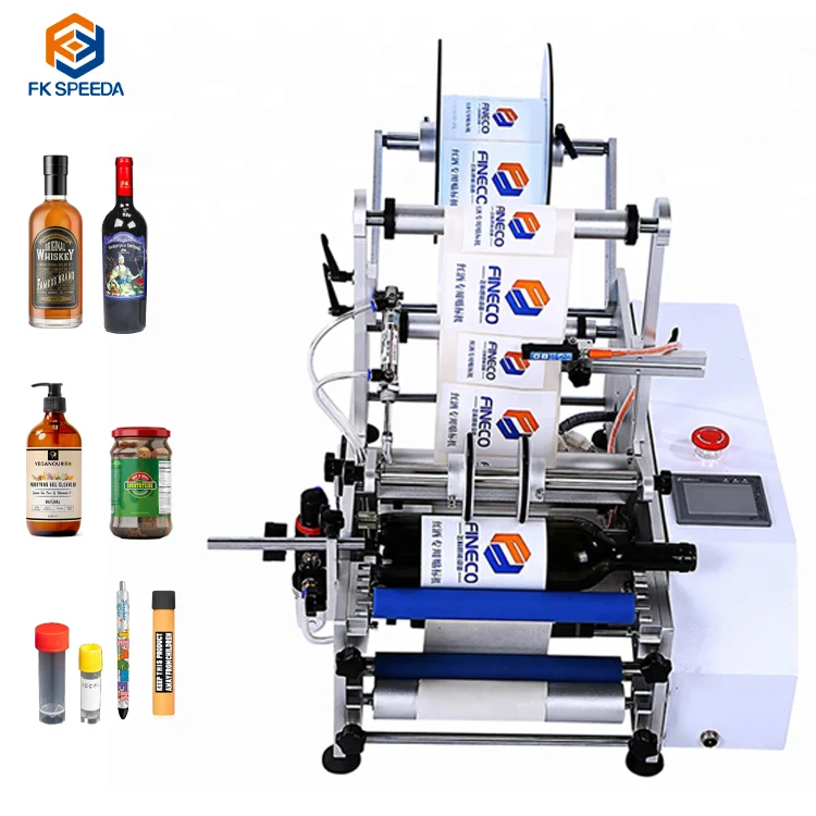 

MT-50 Semi-automatic Round Bottle Labeler, Labeling Machine for Cans and Beverage Bottles