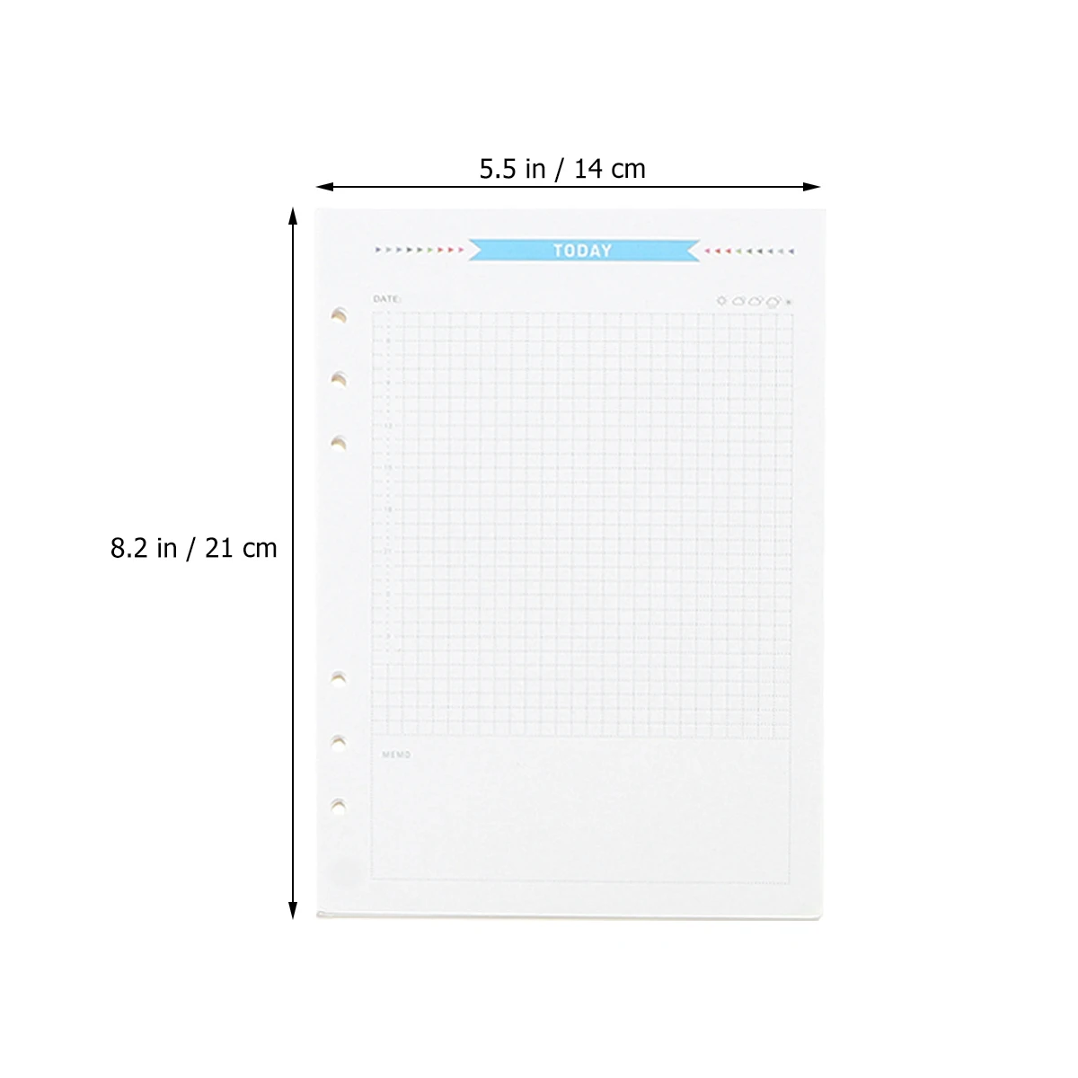 

Loose Leaf Paper A5 Notebook Refills Monthly Weekly Daily Planner Inserts To Do List Fits 6 Ring Binder Premium Material Smooth