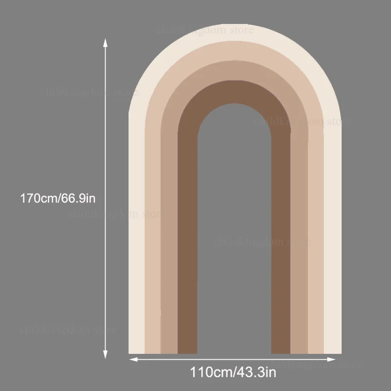 Fondo de arco de boda con espacio abierto ahuecado de 170cm para despedida de soltera, decoración de fondo de fiesta de Navidad y cumpleaños bohemio