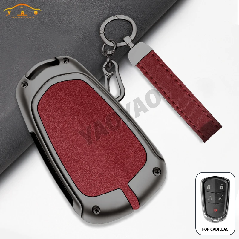 

Zinc Alloy Smart Key Shell Case for Cadillac ATS CT6 CTS DTS XT5 Escalade ESV SRX STS XTS ELR 2014 - 2018 Remote Key Holder Keyc