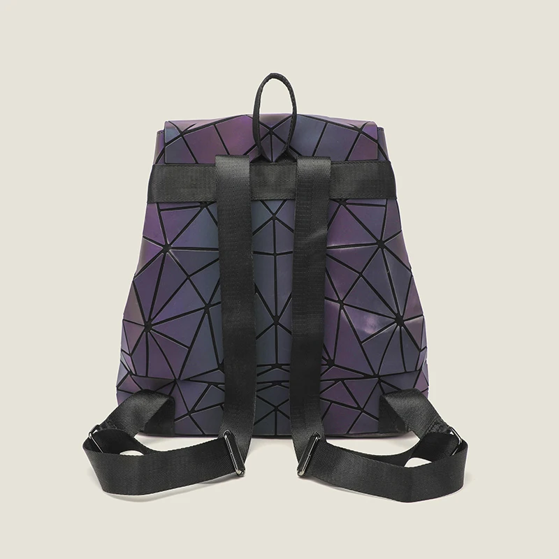 JIOMAY mochila de moda con personalidad para mujer, bolso de lujo de diseñador, gran capacidad, mochila geométrica, mochila de viaje con textura de alta gama