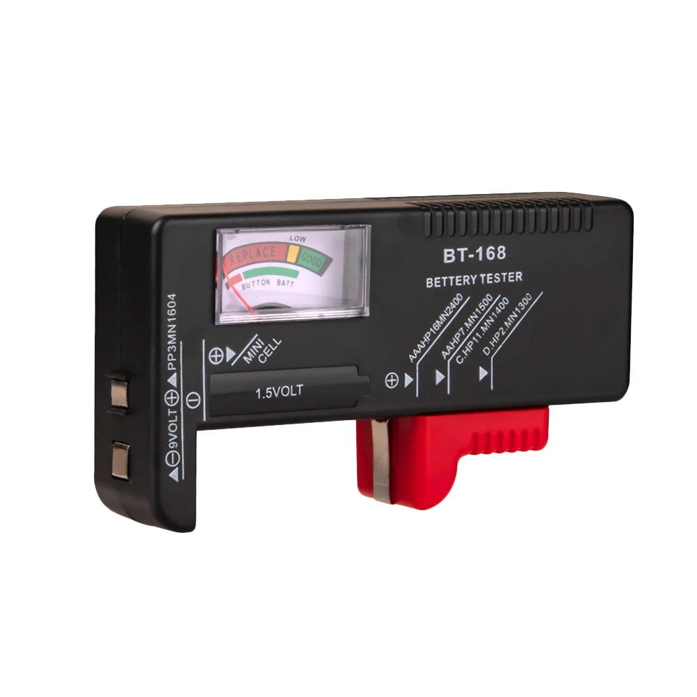 

Capacity Tester Voltage Gauge Power Meter Electricity Meter Voltmeter Tester Checks AA AAA 9V 15V Disposable