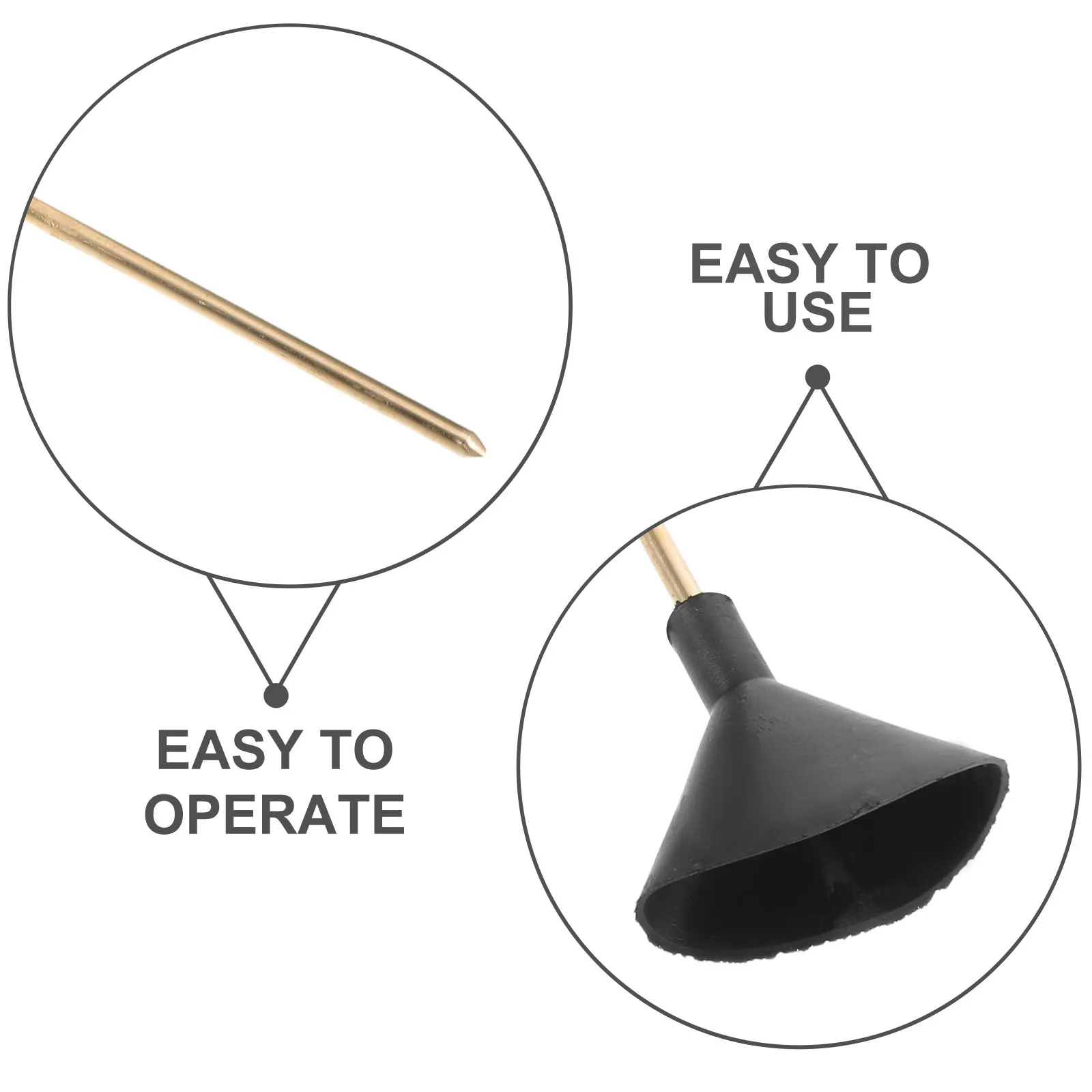 Water Leak Rod Underground 6x200mm Acoustic Leak Detection Probe for Construction Car Maintenance Pipeline