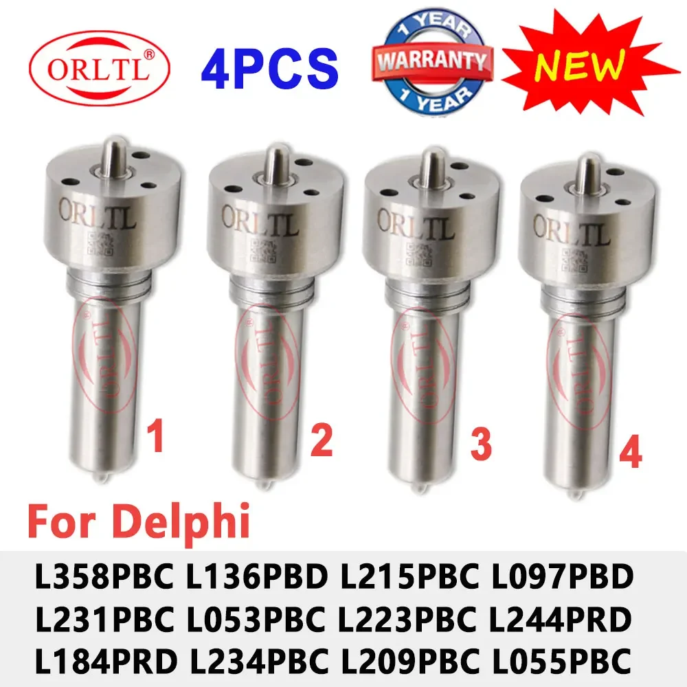L358PBC L136PBD L215PBC L097PBD Nozzle L231PBC L053PBC L223PBC L244PRD for Injector L184PRD L234PBC L209PBC L055PBC 4PCS