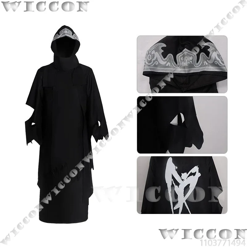 Sephiroth Cloud Strife 게임 Fiinal Fantassy VII FF7 코스프레 의상 Shinra 검은 가운 긴 망토 남자 할로윈 파티 맞춤형