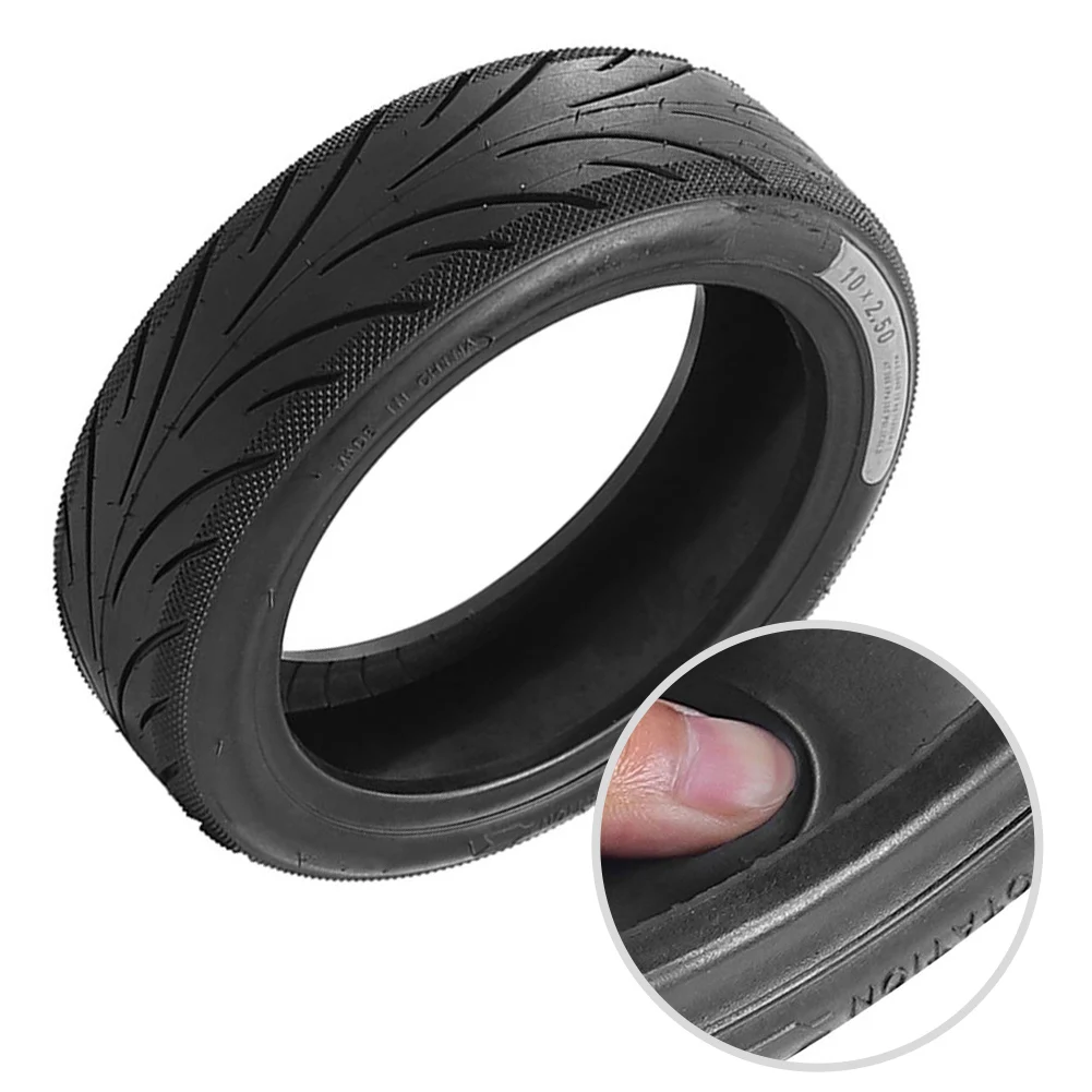 /10x2.50 /10 /Inch Self-Repair Tubeless Tyre Black Rubber Tire For Ninebot F2 F2 Plus Electric Scooter Wheel Replacement Parts A
