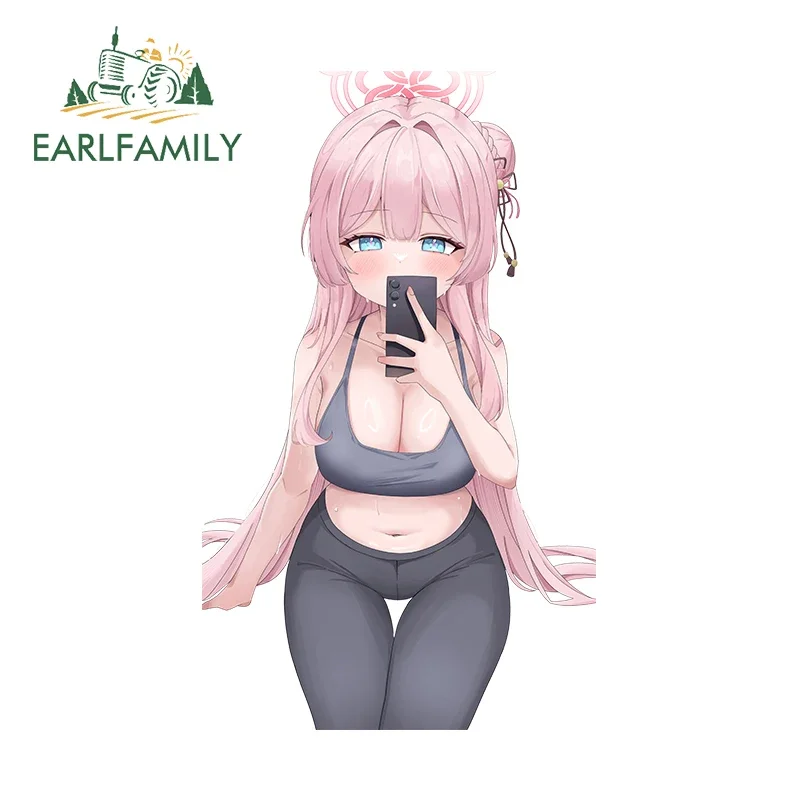 EARLFAMILY 13 سنتيمتر x 11.8 سنتيمتر ميموري جميلة سيارة ملصق الفينيل انسداد خدش ملصق مائي لوح التزلج الزجاج الأمامي سيارة أداة الرسومات