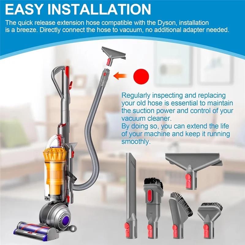ABYN-مجموعة خرطوم المكنسة الكهربائية لـ Dyson DC40، DC41، DC55، DC65، DC66، DC75 UP13 UP14 UP20 نماذج المكنسة الكهربائية المستقيمة