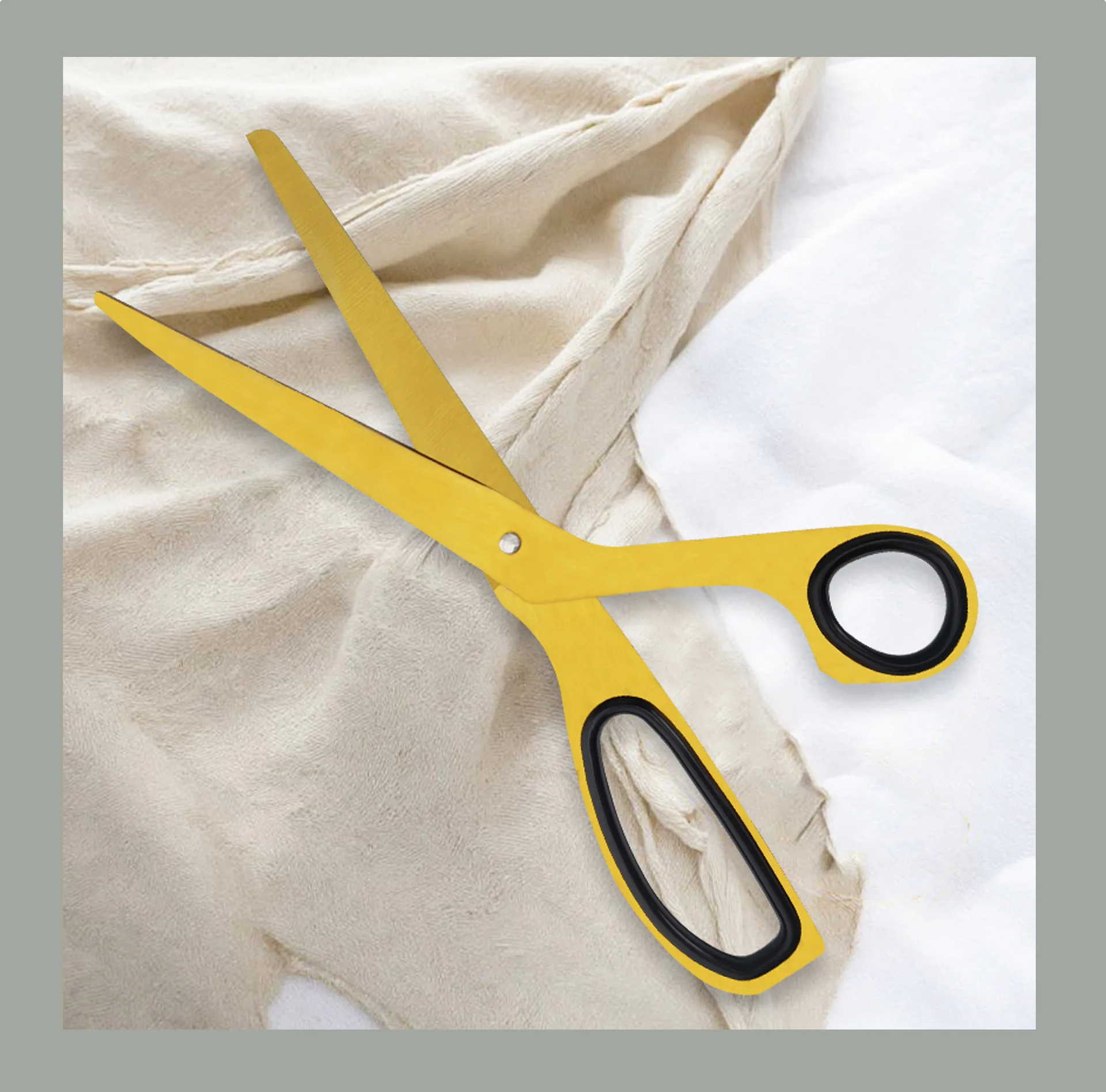 مقص ذهبي من الفولاذ المقاوم للصدأ 20 سم حاد للمكتب والمنزل والمدرسة أدوات مكتبية حرفية من ورق الكرافت أداة قطع الأكمام #2