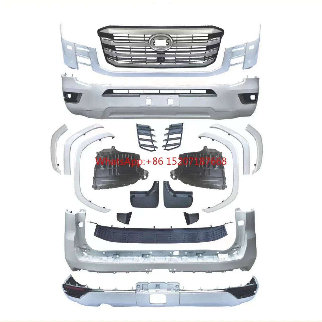 

Competitive rates auto car body kit ABS PP silver front bumper head light rear lamp For Land Cruiser LC300 2022