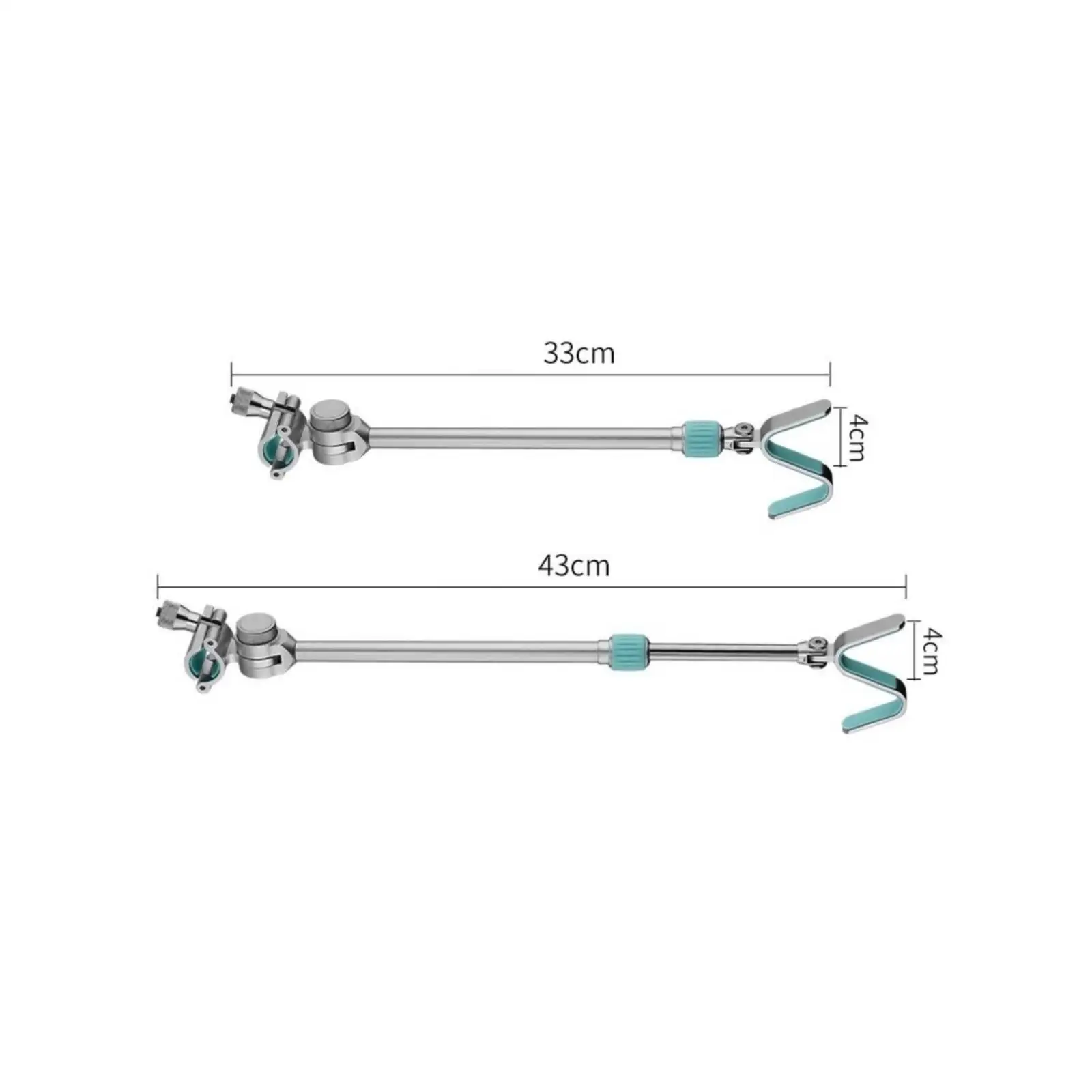 Secure Fishing Rod Rest with Locking Clamp and Swivel Head for Boat Kayak Shore Fishing