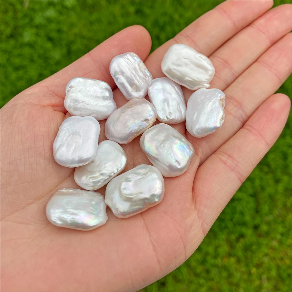 Natural Pearl Irregular Beads Round Square Freshwater Pearl Punch Beads For Jewelry Making Necklace DIY Charm Bracelet Wedding