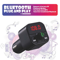 Car Bluetooth 5.3 FM Transmitter Fast Charging Dual USB Interface Handsfree Audio Call MP3 Player GPS Navigation Modulator