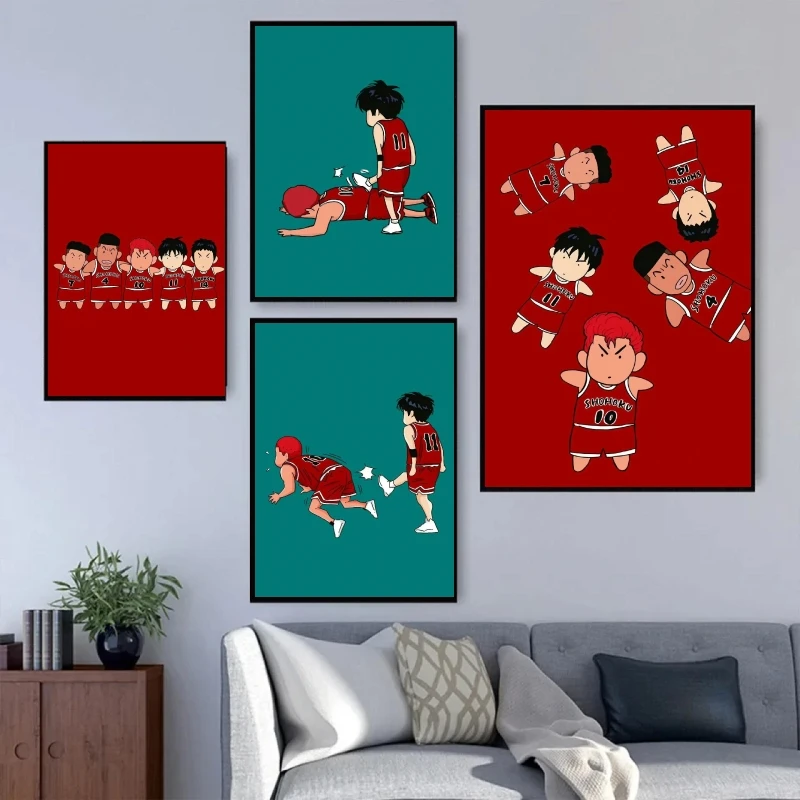 

The First Slam Dunk Poster and Painting High Quality Art Wall Stickers Decoration Paintings Gifts Children's Bedroom Decor