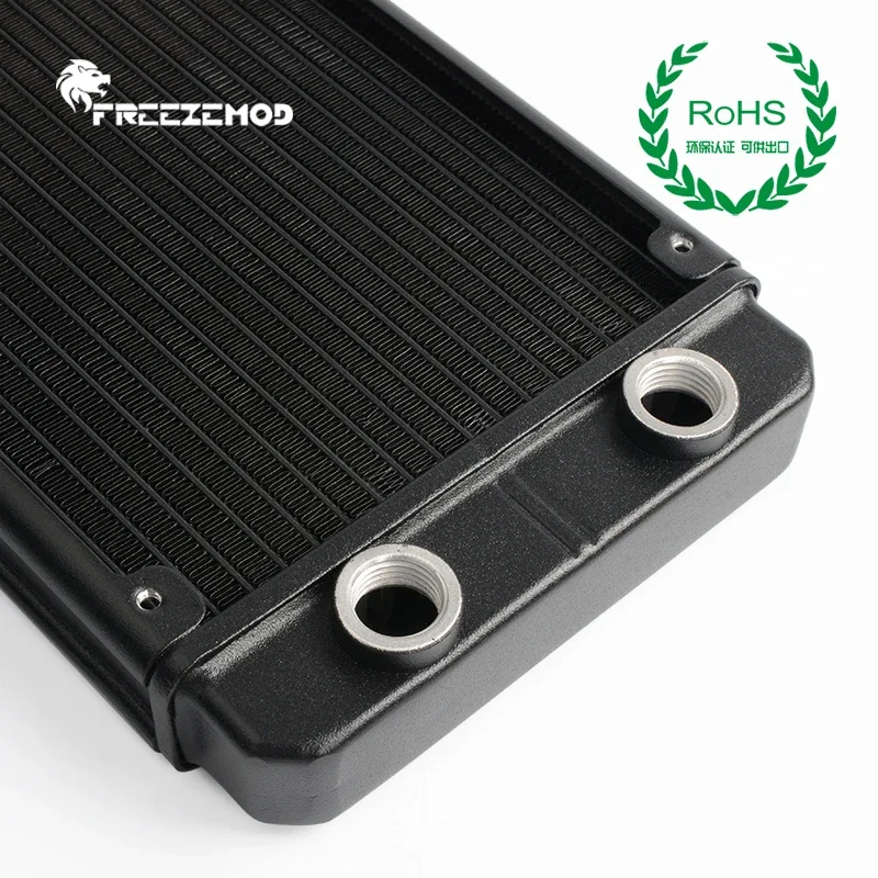 FREEZEMOD 27mm Heatsink Pendingin Air PC Aluminium Tipis Ulir G1/4 120mm 240mm 360mm Radiator Sistem Komputer