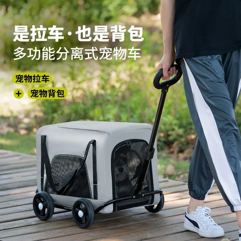 Carrello per animali domestici piccolo Carrello per cani e gatti Carrello per piccoli animali domestici Forniture leggere per cani