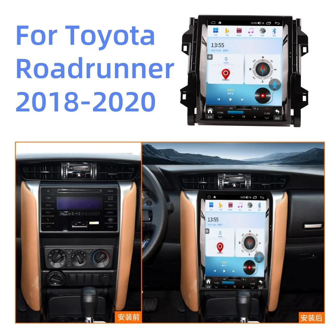 

Android Tesla Screen For Toyota Roadrunner 2018-2020 Car GPS Navigation Auto Stereo Head Unit Multimedia Player Radio Navi Tape