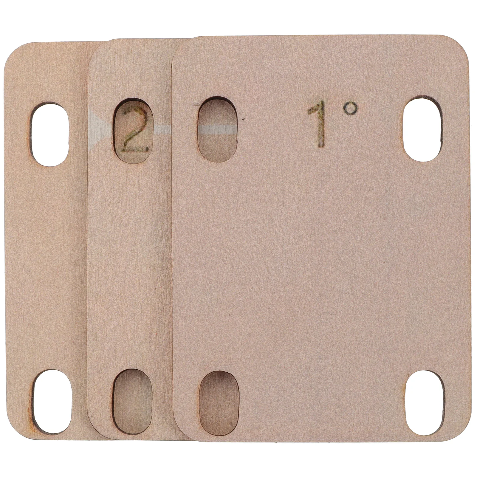 

3pcs Guitar Neck Shims Wood Parts Durable Lightweight Replacement Accessories for Guitars Bass Thickness Adjusters