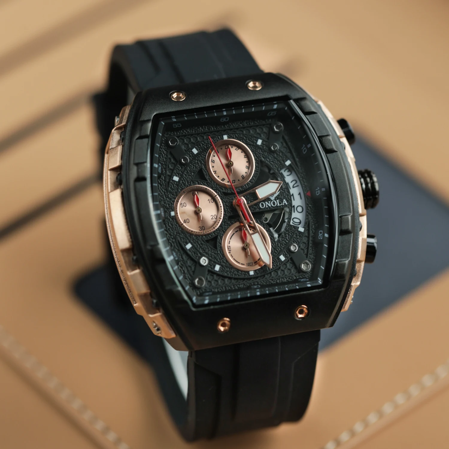 

CILOA barrel-shaped multifunctional watch men's brand authentic 2025 new sports trend fashion high-end high-quality quartz watch