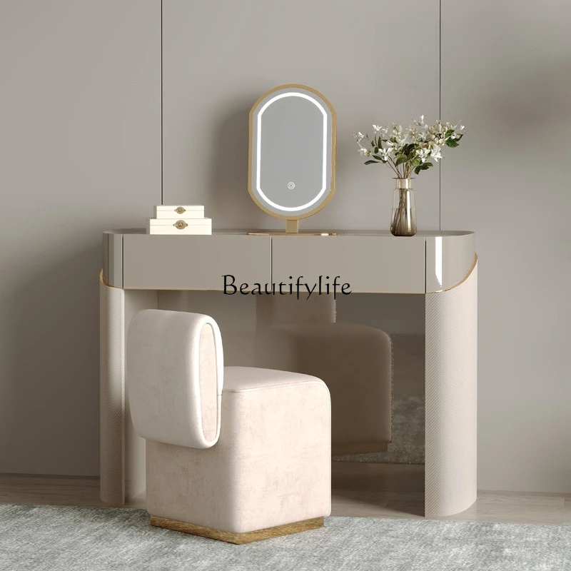 

05-*Light luxury dresser simple bedroom modern fashion high-end makeup table