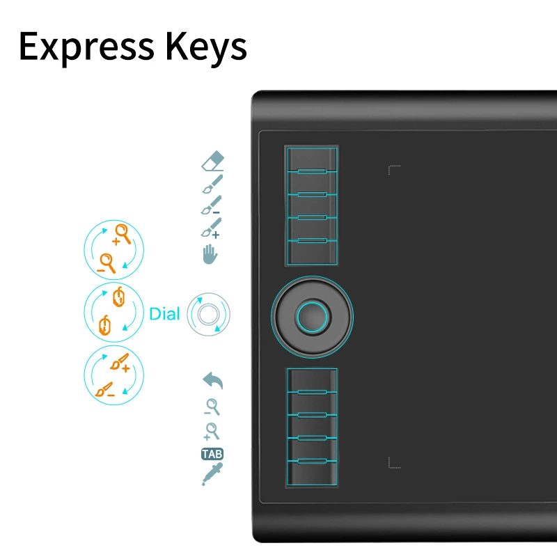 Gaomon-tablet gráfico digital m10k pro 10x6,25 polegadas mesa digitalizadora para desenho, suporta inclinação e função radial com 10 teclas de atalho