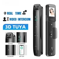 3D Face Smart Door Lock Security Camera Monitor Intelligent Fingerprint Password Biometric Electronic Key Unlock