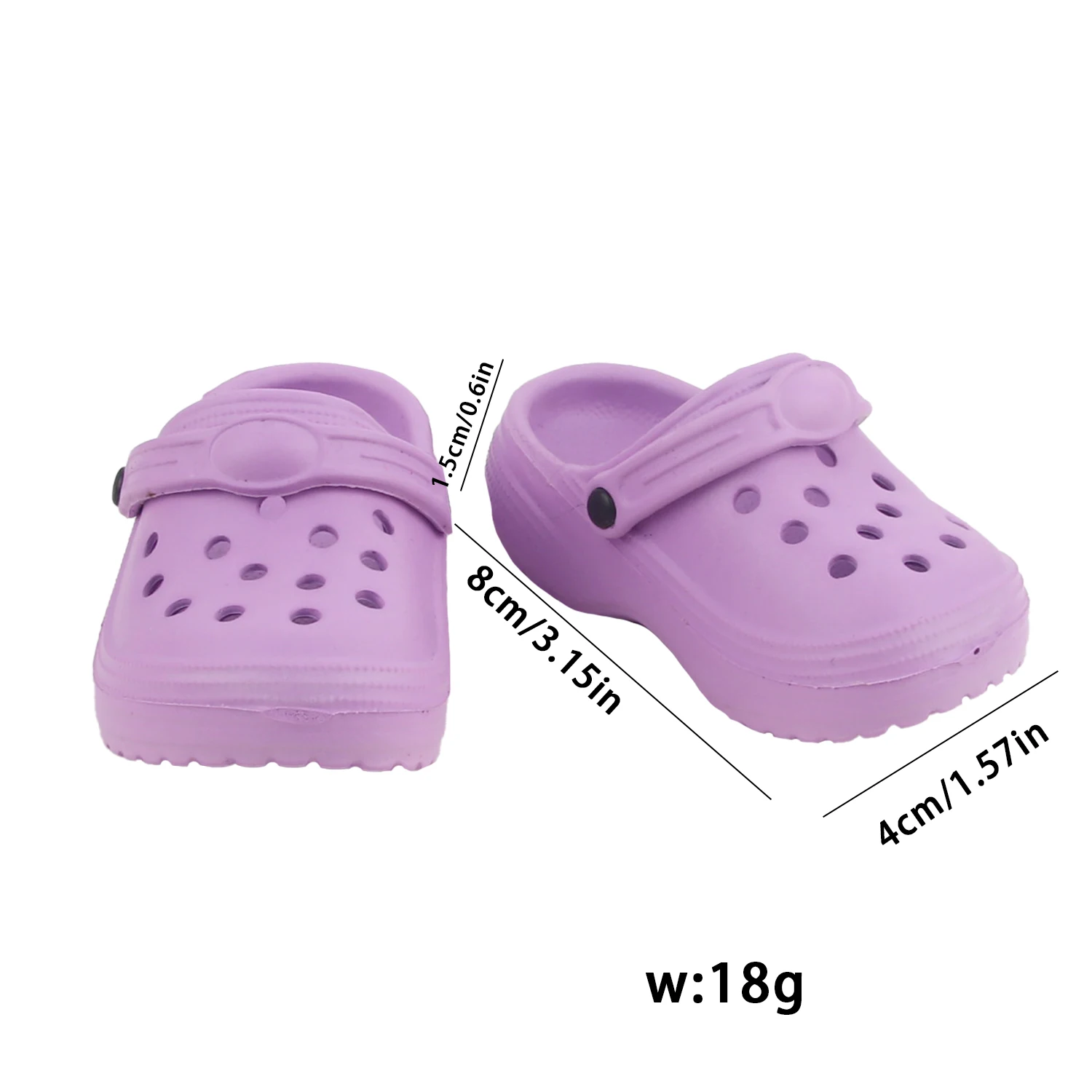 Zapatillas y sandalias de doble uso de 8cm, chanclas coloridas y bonitas, zapatos para muñecas americanas y OG de 18 pulgadas, juguete para bebés recién nacidos de 43cm