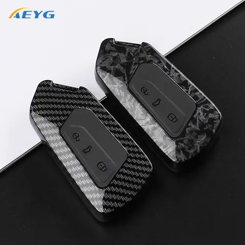 ABS 탄소 섬유 자동차 키 케이스 커버 폭스 바겐 골프 8 MK8 Cupra Skoda Octavia A8 좌석 Leon MK4 2020 2021 액세서리