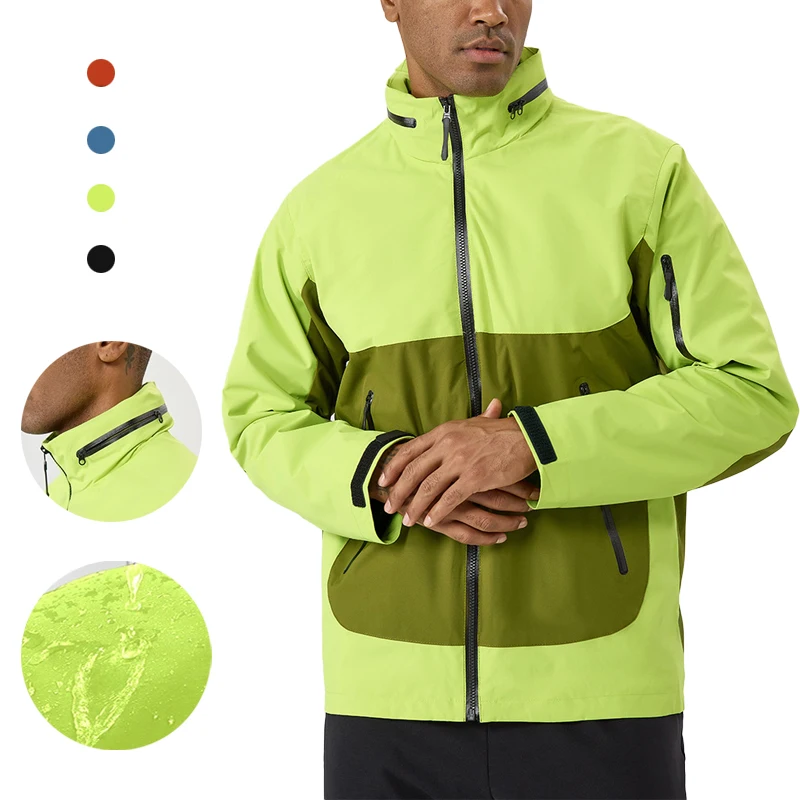 

Мужская и женская тренировочная куртка для тренировок на открытом воздухе с складным капюшоном, ветрозащитная водоотталкивающая спортивная куртка для пеших прогулок, велоспорта, кемпинга