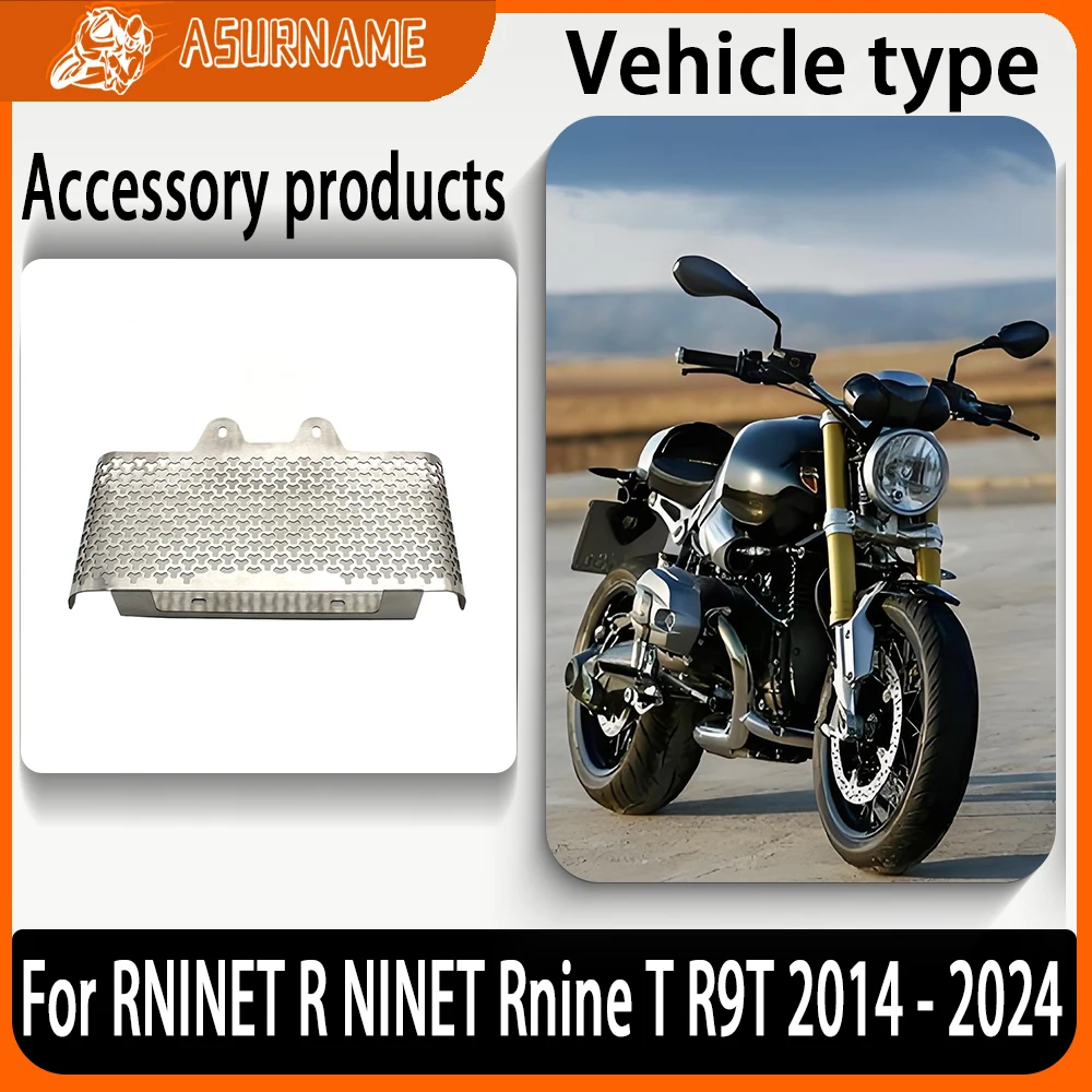 

Motorcycle Radiator Guard Grill Grille Cover Protector Protective For BMW RNINET R NINET Rnine T R9T 2014 - 2024 2023