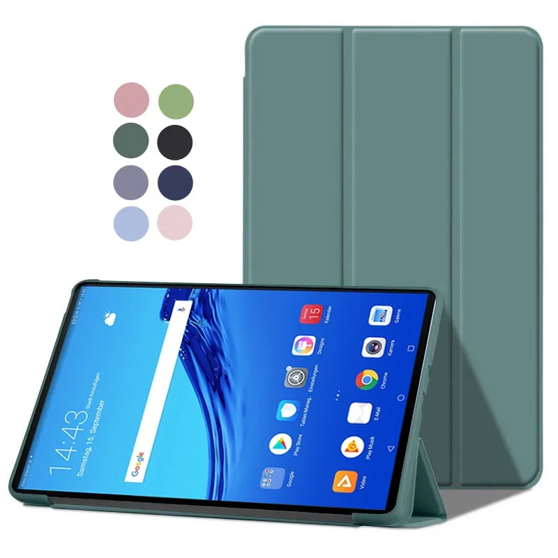 Etui na tablet Huawei MediaPad T5 10,1 cala ze składaną podstawką i magnetycznym miękkim etui z TPU na tablet Huawei Media Pad T5 10.1 10 1 Etui