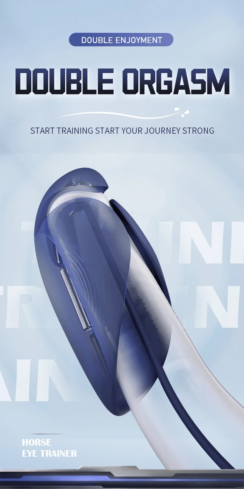 2 في 1 ذكر الاستمناء القضيب التدريب هزاز الحصان العين عصا حشفة هزاز القضيب المدرب محفز الكبار الجنس لعب للرجال