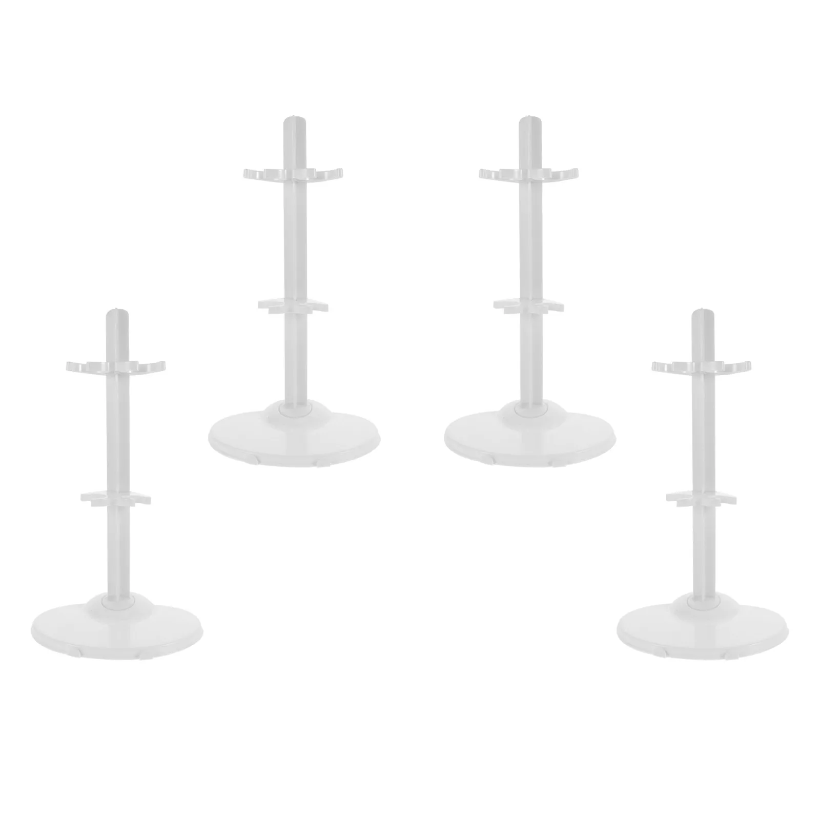 

4Sets Professional Display Stand for Figures Sturdy Adjustable Holder Easy Assembly Lightweight Desktop Organization