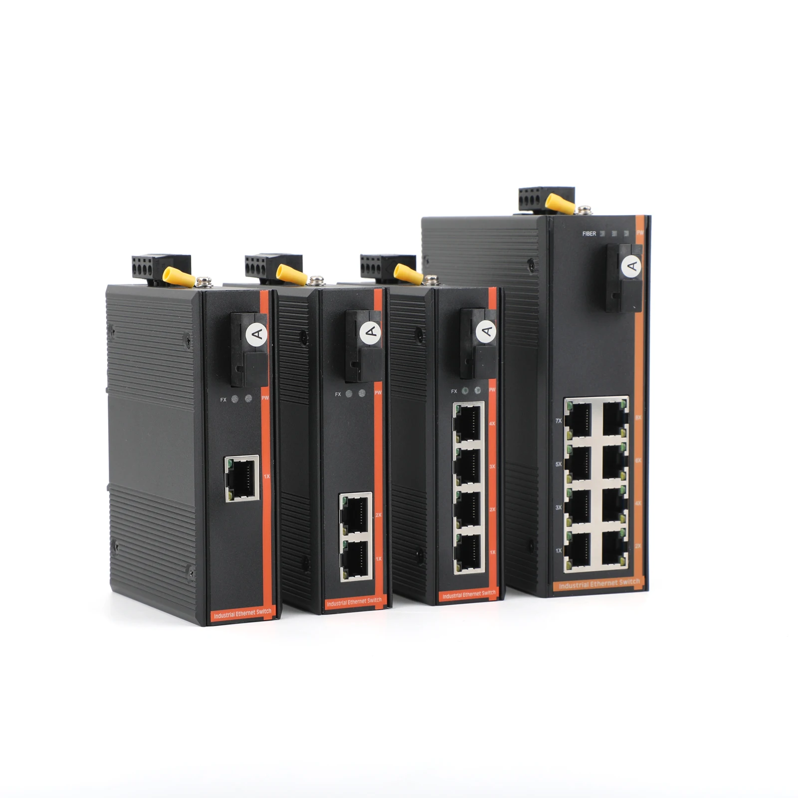 1 قطعة 10/100/1000 متر الصناعية الصف جيجابت محول الوسائط وضع واحد 1 الألياف إلى 1/2/4/8 RJ45 UPC/APC SC ميناء A/B/A + B ميناء عدة