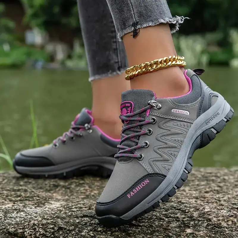 Zapatos Mujer 2024 Tendencia autunno nuove scarpe da alpinismo Casual antiscivolo scarpe sportive traspiranti moda coreana scarpe da passeggio