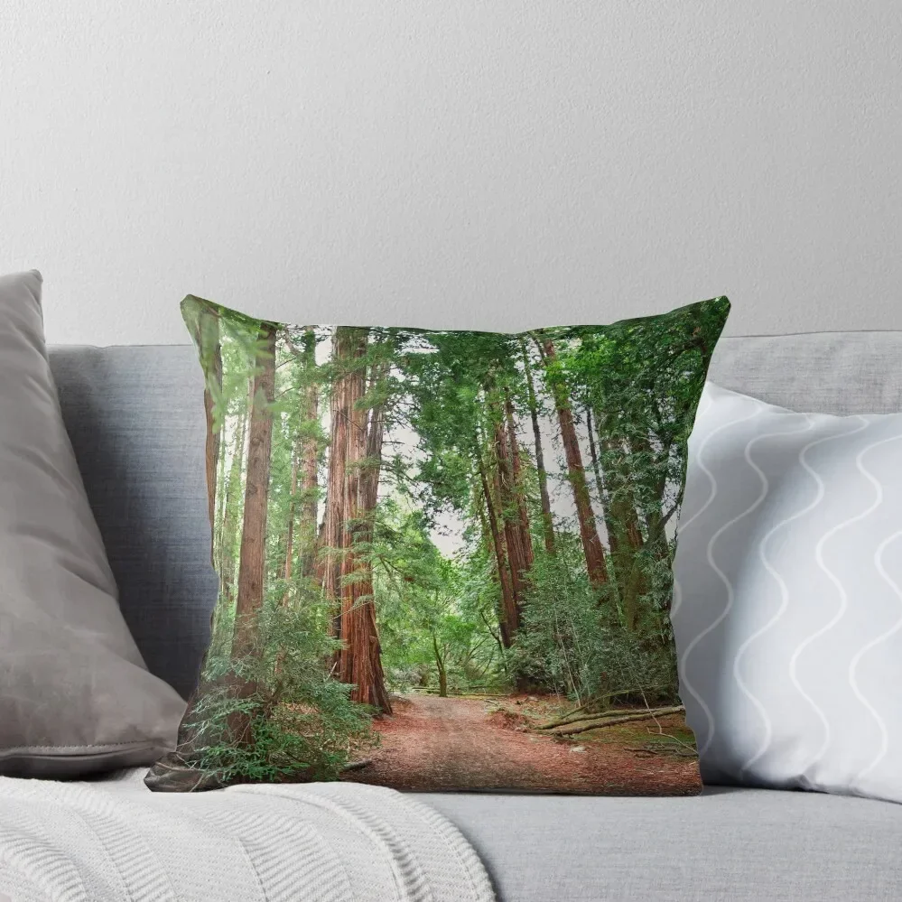 Muir Wood Redwoods Throw Pillow Pillows Aesthetic christmas pillow case Sofa Cushions Cover Decorative pillowcase pillow