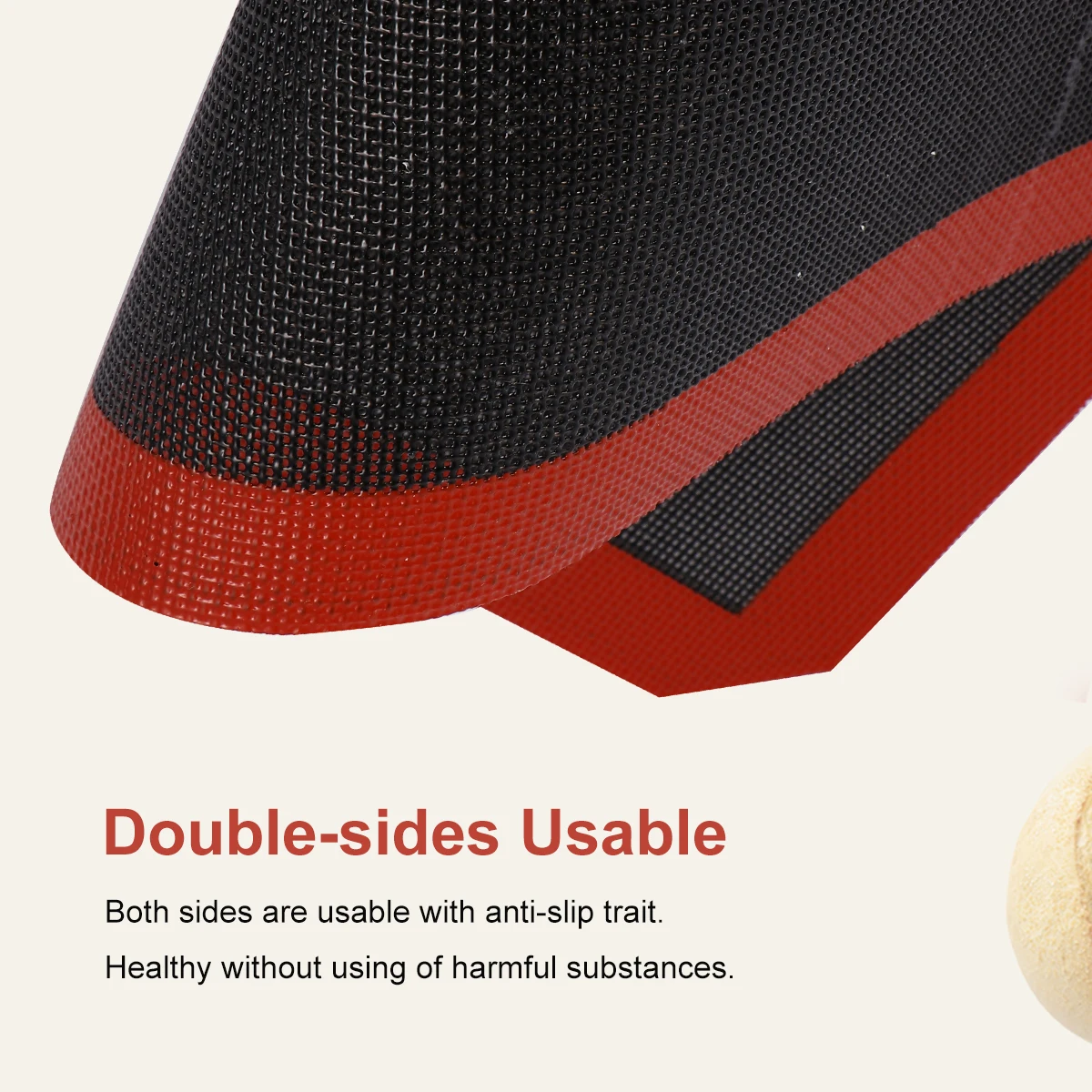 

Eco Friendly Reusable Silicone Baking Mat Non Stick Even Heat Distribution For Cookies Macarons Pastries Freezer Rolls 42X29.5Cm