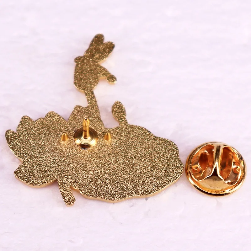 Dragonfly Lotus Brooch Romantic Flower Insect Badge Gift