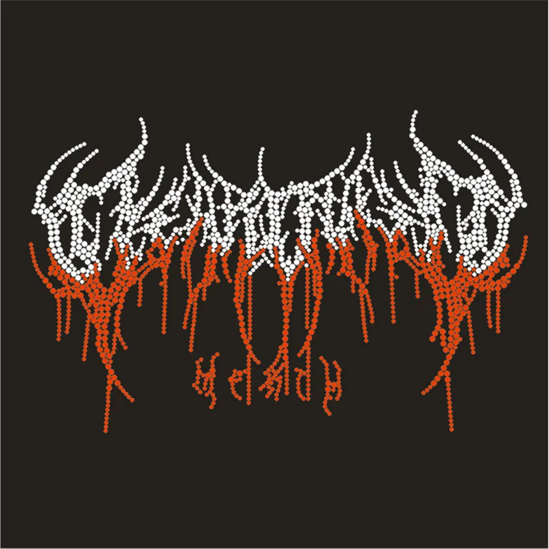 

Transfer Letters Garment Rhinestone Letters Hot-Fix Crystal Decorative Stickers Appliques For Clothing Custom Strass Patches