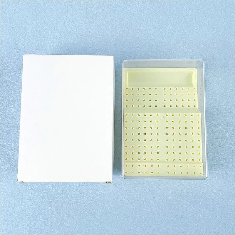 Lab 168 Holes Plastic Lab Burs Box Drill Diamond Stand Block Sterilization Placement Case Holder  Lab Instruments s