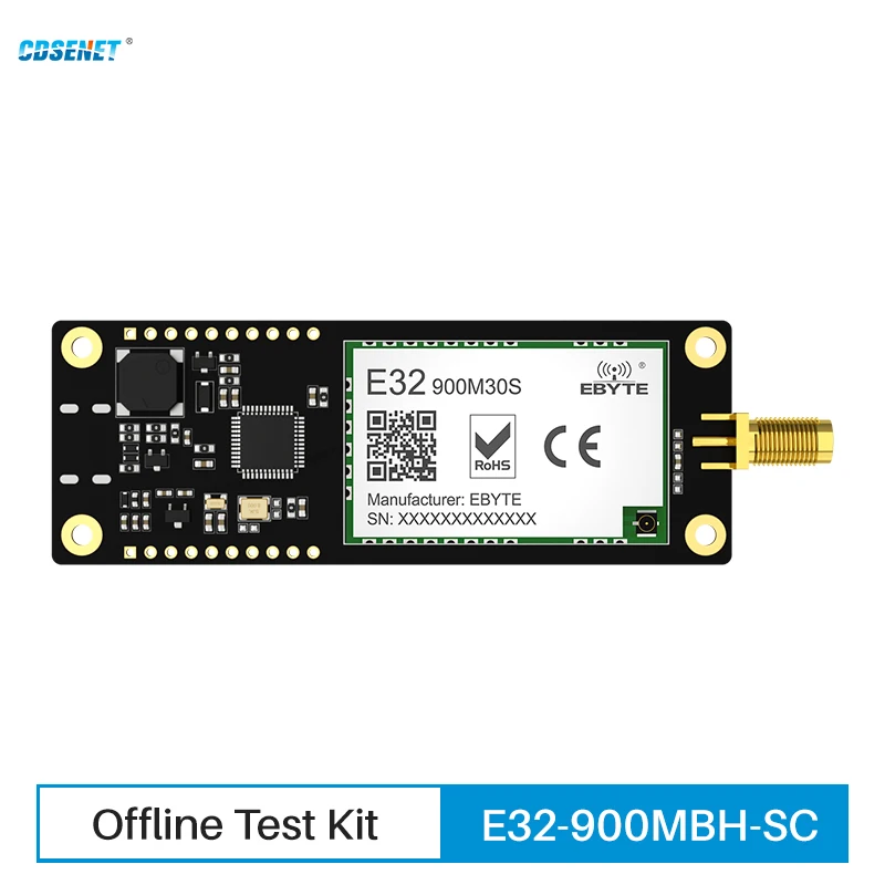 868/915M Lora RF Transceiver Offline Test Development Kit OLED Display CDSENET E32-SC Series 20/30dbm Long Distance with Antenna
