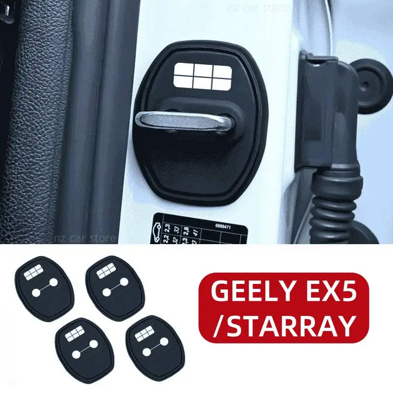 Para GEELY EX5 Starray Galaxy Starship 2026 2025, Cubierta Protectora de Silicona para Cerradura de Puerta de Coche, Accesorios