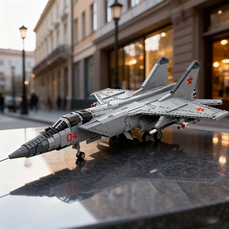 

2628pcs MOC 1 Scale MiG Foxhound Model Building Blocks Architecture DIY Creative Christmas Gift Idea Education Toys Kids Brick