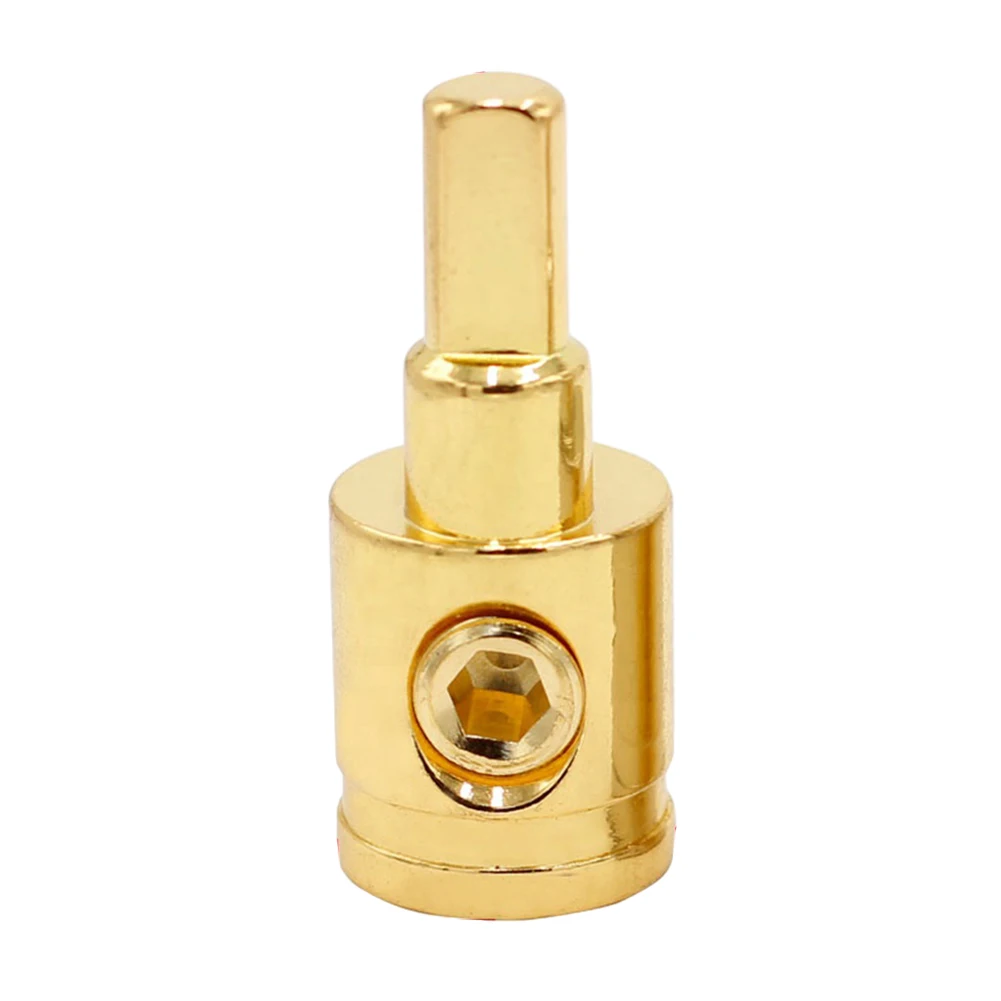 Car Audio Power Wire Reducer 1/0 Gauge to 4 Gauge Pin with Set Screw and Heat Shrink for Secure Ground and Power Wire Connection