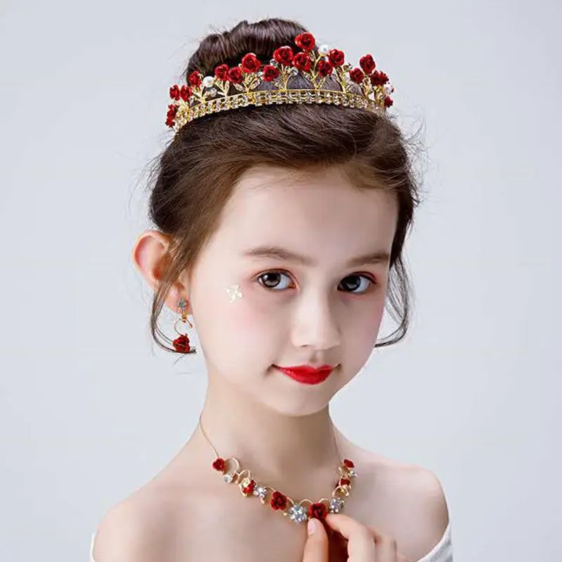 Happy Birthday Crystal Rhinestone Crown Hair Bands For Kids Girl Hoop Headband Wedding Prom Tiaras Hair Jewelry Accessories