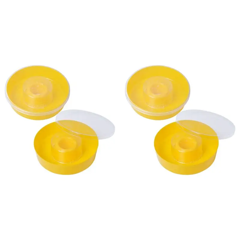 AT02-Bee Feeder, Hive Round Hive Top Water Feeder Drinking Bowl For Bees Drinking And Beekeeping Supplies (4-Pack)
